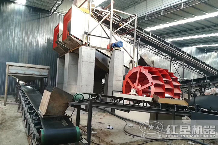 洗砂機、輸送機